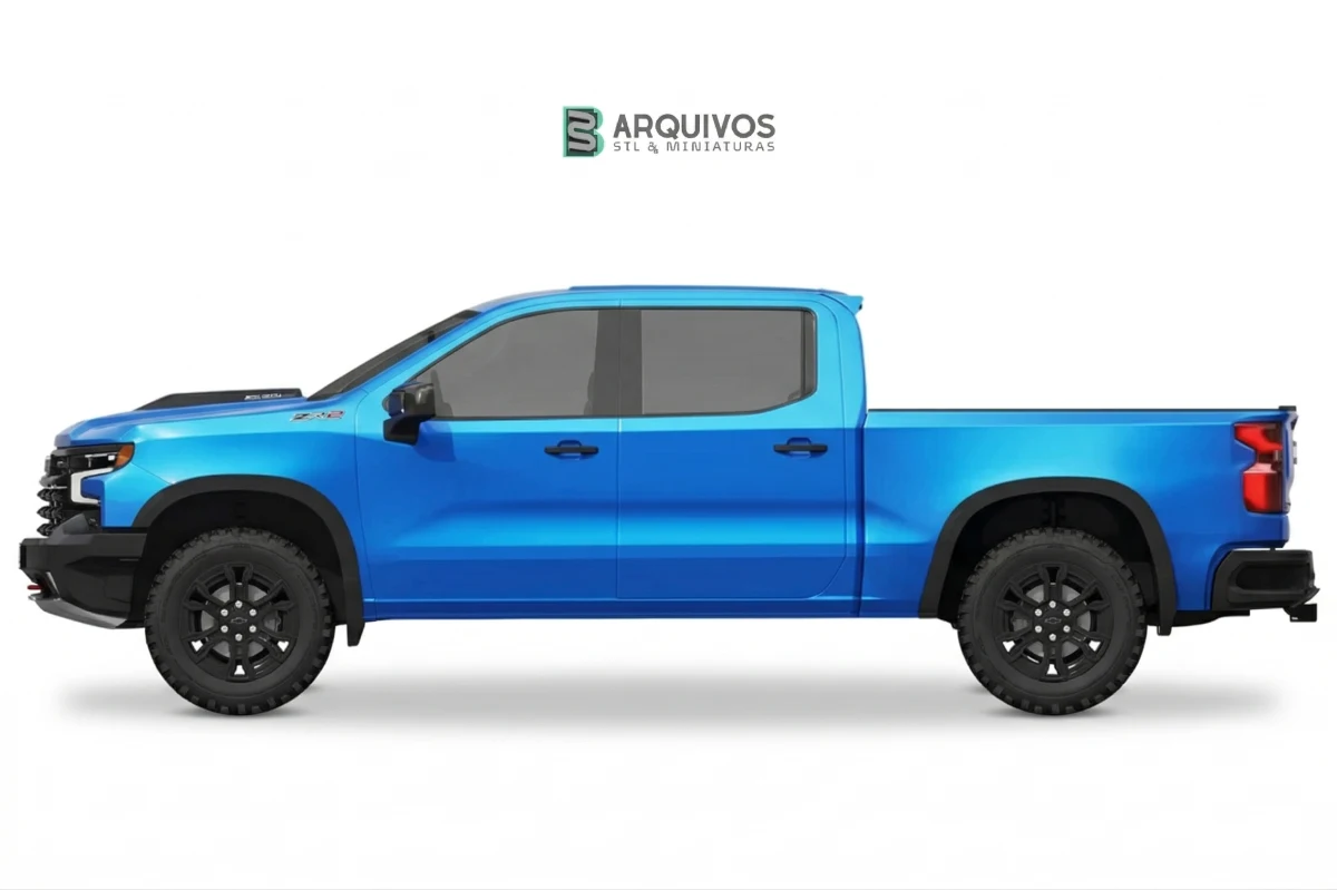Modelo 3D STL - Chevrolet Silverado ZR2 2022 — foto 5